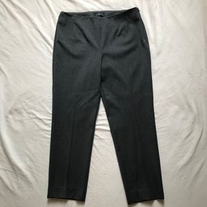 Talbots gray dress skinny cropped dress pants sz